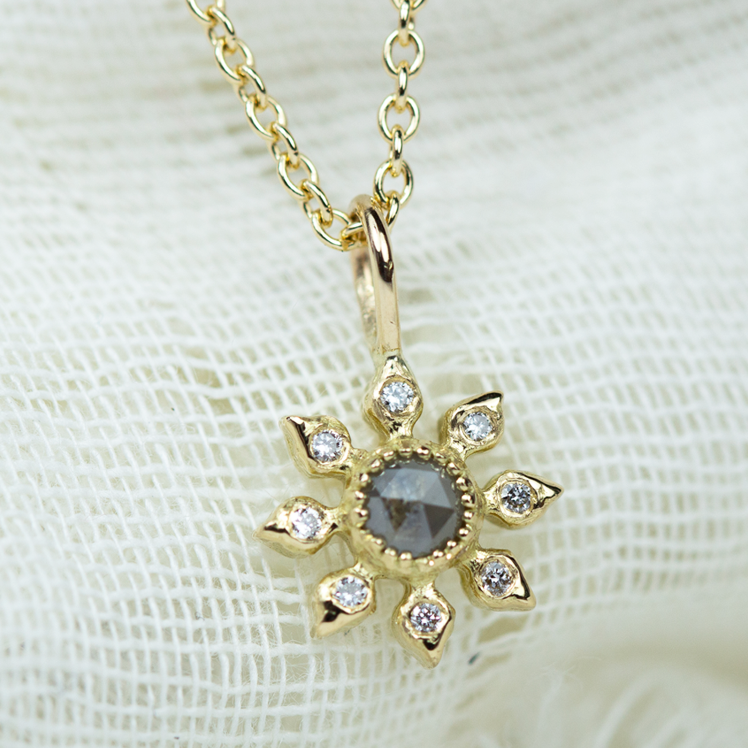 Swarovski Crystal White and Yellow Eternal Flower Pendant Necklace, Rhodium  Plated | REEDS Jewelers