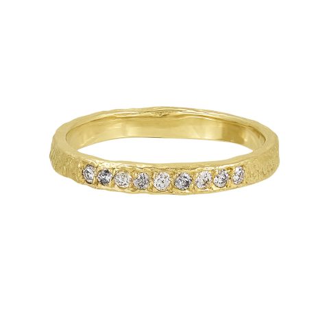 Natalie Perry Jewellery, 2.5mm Diamond Impressions Eternity Ring
