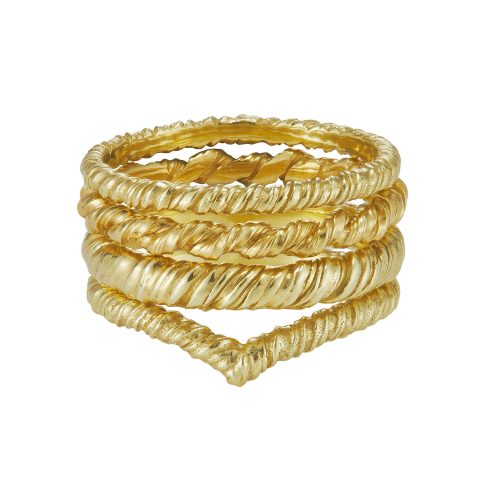 Natalie Perry Jewellery, Two Twists Stacking Ring